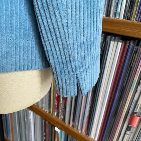 NWT OFFON Baby Blue Corduroy Jacket/Blazer size SMALL - Picture 5 of 7